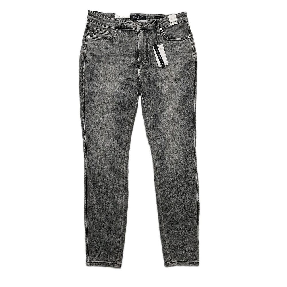 Judy Blue Tummy Control Skinny Jeans 15/32 Grey Mid Rise NWT JB88862 NEW